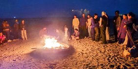 Lagerfeuer am Strand
