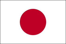 stilisierte Flagge von Japan