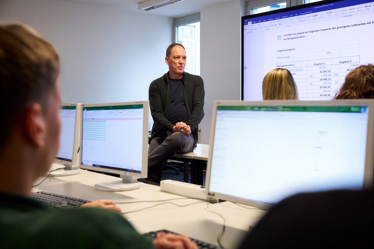 Unterricht im Computerraum