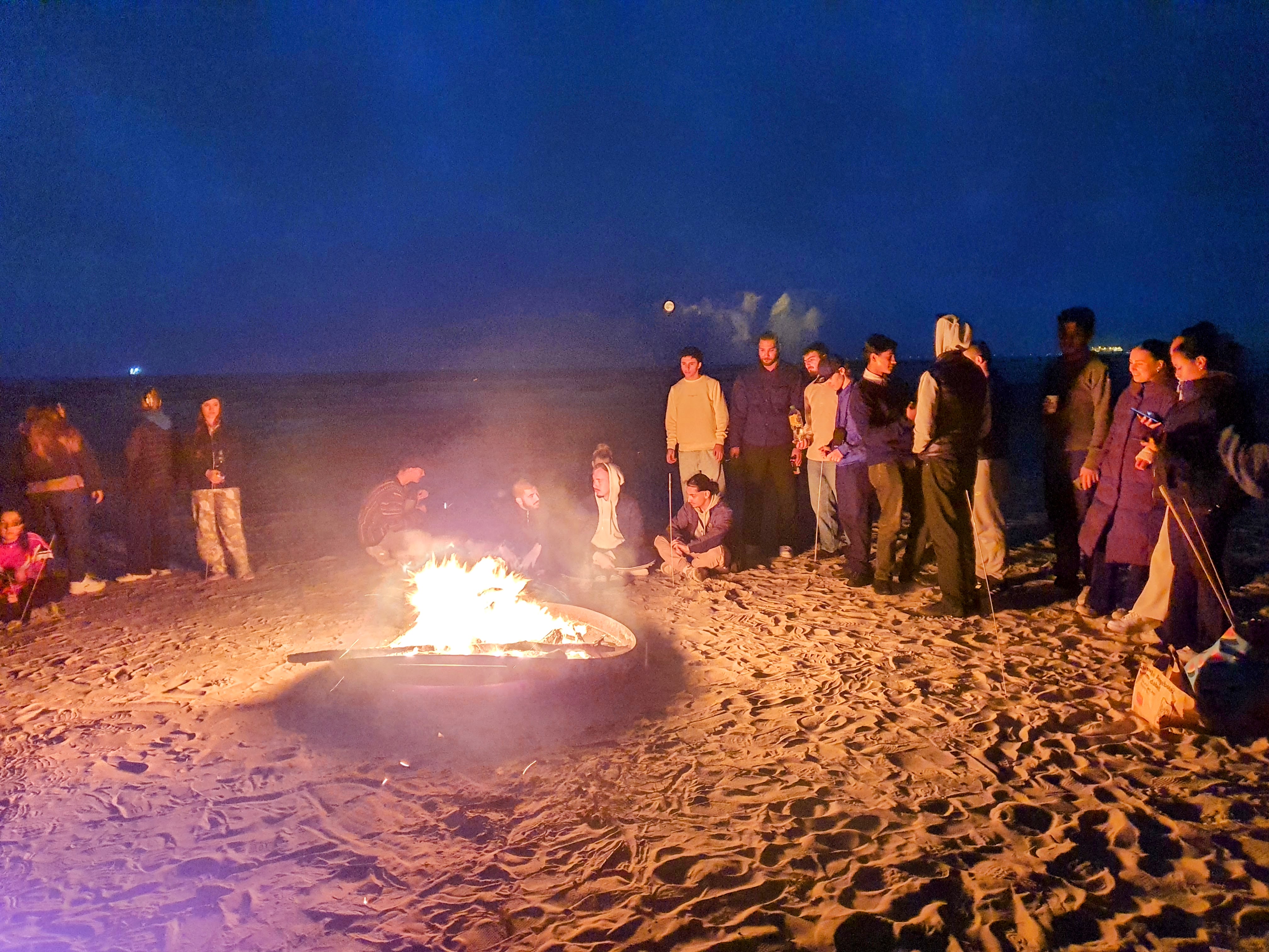 Lagerfeuer am Strand